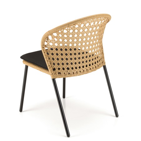 MALO - Set of 2 Natural-Coloured Rattan Chairs