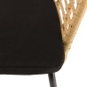 MALO - Set of 2 Natural-Coloured Synthetic Rattan Armchairs