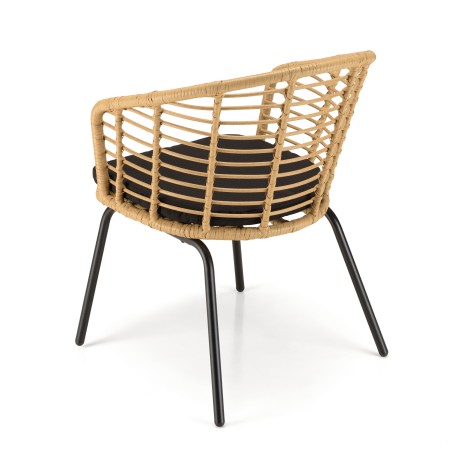 MALO - Set of 2 Natural-Coloured Synthetic Rattan Armchairs