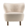 OCTAVE Armchair in Ecru Bouclé Fabric