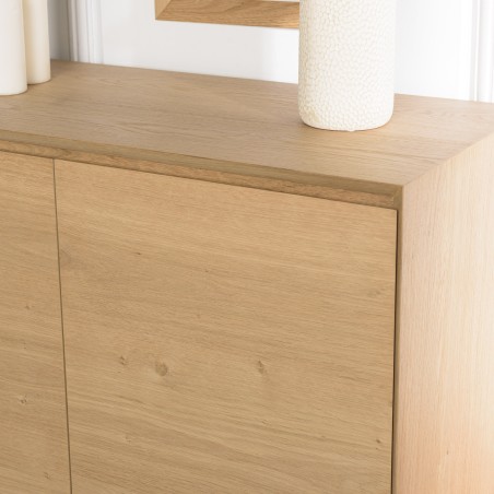 MAXENDRE - Natural-Colored Sideboard with 2 Doors, 3 Shelves