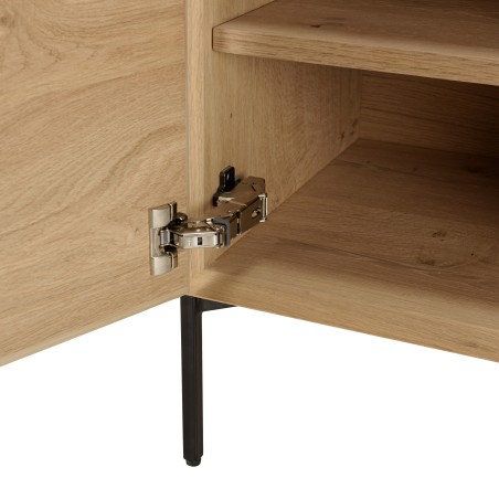 MAXENDRE - Natural-Colored Sideboard with 2 Doors, 3 Shelves