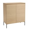 Buffet MAXENDRE couleur naturelle 2 portes 3 étagères