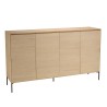 Buffet MAXENDRE couleur naturelle 4 portes 6 étagères