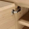 Buffet MAXENDRE couleur naturelle 4 portes 6 étagères