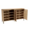 MAXENDRE Natural-Coloured Sideboard with 4 Doors, 6 Shelves
