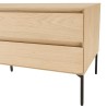 Meuble TV MAXENDRE naturel 1 porte 2 tiroirs