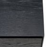 MAXENDRE Black TV Stand with 1 Door, 2 Drawers and Black Metal Legs