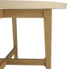 GREGOIRE Round Dining Table in Oak 120x120cm with Beige Concrete Top