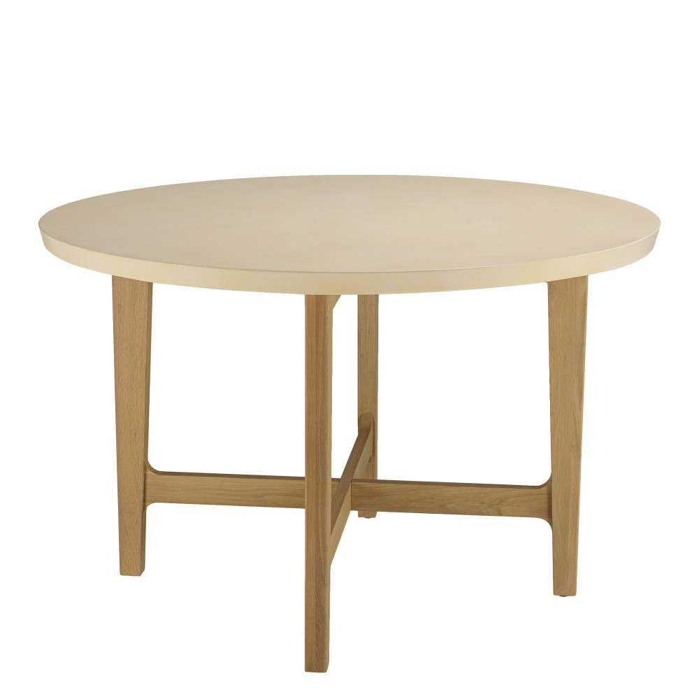 Table à manger ronde en chêne GREGOIRE 120x120cm Table à manger ronde en chêne GREGOIRE 120x120cm