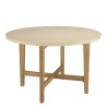 Table à manger ronde en chêne GREGOIRE 120x120cm