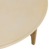 Table basse ronde GREGOIRE en chêne naturel 90x90cm