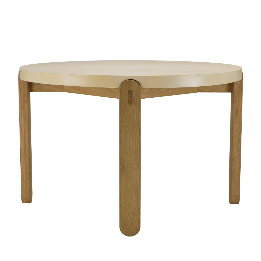 Table à manger ronde GREGOIRE en chêne naturel 121x121cm Table à manger ronde GREGOIRE en chêne naturel 121x121cm