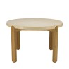 Table à manger ronde GREGOIRE en chêne naturel 121x121cm