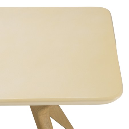 Console GREGOIRE 140x43cm chêne naturel béton beige