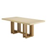 Table à manger GREGOIRE - Chêne et béton 200x100cm