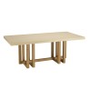 Table à manger GREGOIRE - Chêne et béton 200x100cm
