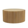 Table basse ronde GREGOIRE 84x84cm bois et béton