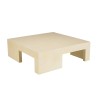 Table basse GREGOIRE en béton beige 95x95cm