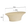 Table basse GREGOIRE en béton beige