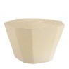 Tabouret GREGOIRE en béton beige - Effet souche d’arbre