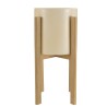 Pot de fleur béton beige GREGOIRE H65cm
