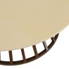 Table basse GREGOIRE 100x100cm acier rouille