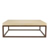 Table basse GREGOIRE 120x120cm plateau béton
