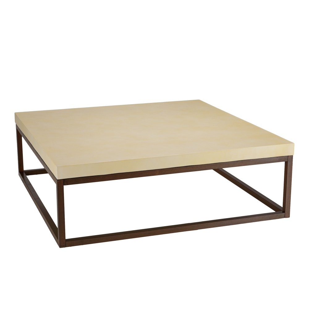 GREGOIRE Coffee Table 120x120cm - Concrete Top & Steel Legs GREGOIRE Coffee Table 120x120cm - Concrete Top & Steel Legs