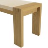 GREGOIRE Natural Oak Bench 202x40cm - Beige Concrete Seat