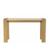 GREGOIRE Natural Oak Console Table 135x40cm - Beige Concrete Top