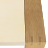 GREGOIRE Rectangular Oak Coffee Table 122x70cm - Beige Concrete Top