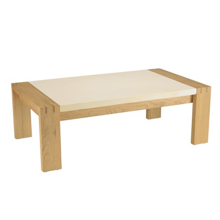 Table basse GREGOIRE en chêne 122x70cm