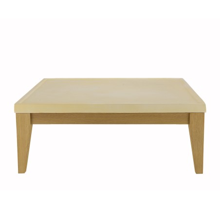 Table basse carrée GREGOIRE chêne naturel 80x80cm