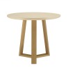 GREGOIRE Round Dining Table 90x90cm - Beige Concrete Top