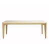 Table à manger GREGOIRE - Béton beige et bois