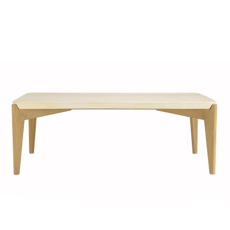 Table basse GREGOIRE rect. angles biseautés 130x70cm