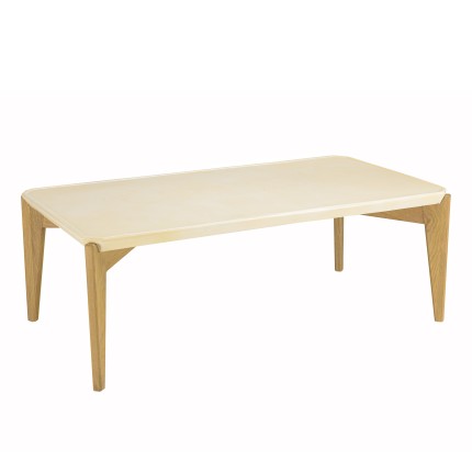 Table basse GREGOIRE rect. angles biseautés 130x70cm