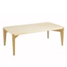 Table basse GREGOIRE rect. angles biseautés 130x70cm