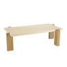 Table basse GREGOIRE rect. 149x84cm chêne plateau béton