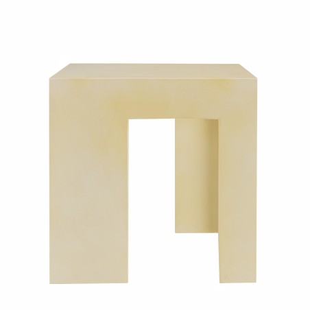 Tabouret GREGOIRE en béton beige 50x50cm