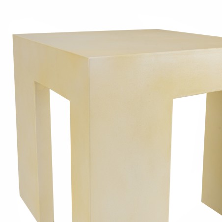 GREGOIRE Square Stool 50x50cm - Beige Concrete Stool