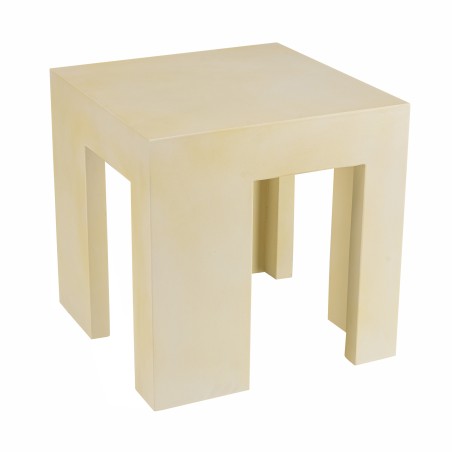 Tabouret GREGOIRE en béton beige 50x50cm