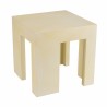 GREGOIRE Square Stool 50x50cm - Beige Concrete Stool