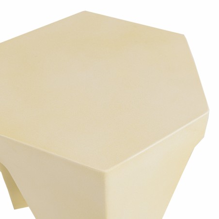Tabouret GREGOIRE en béton beige - Conseils d'entretien inclus