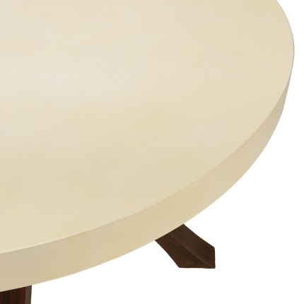 Table à manger GREGOIRE 120x120cm pieds acier béton