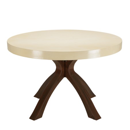 GREGOIRE Dining Table 120x120cm - Concrete Top & Steel Legs