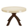 Table à manger GREGOIRE 120x120cm pieds acier béton