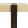 Table basse GREGOIRE rect. 135x76cm acier rouille plateau béton