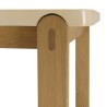 GREGOIRE - Rectangular Dining Table in Natural Oak 200x101cm with Concrete Top